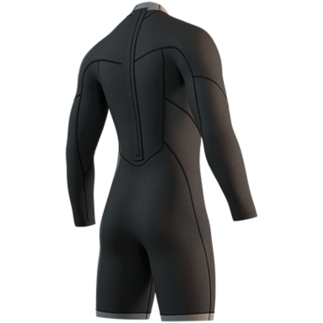 2026 Mystic Mens Brand 3/2mm Long Arm Back Zip Flatlock Shorty Wetsuit 35000.250034 - Black